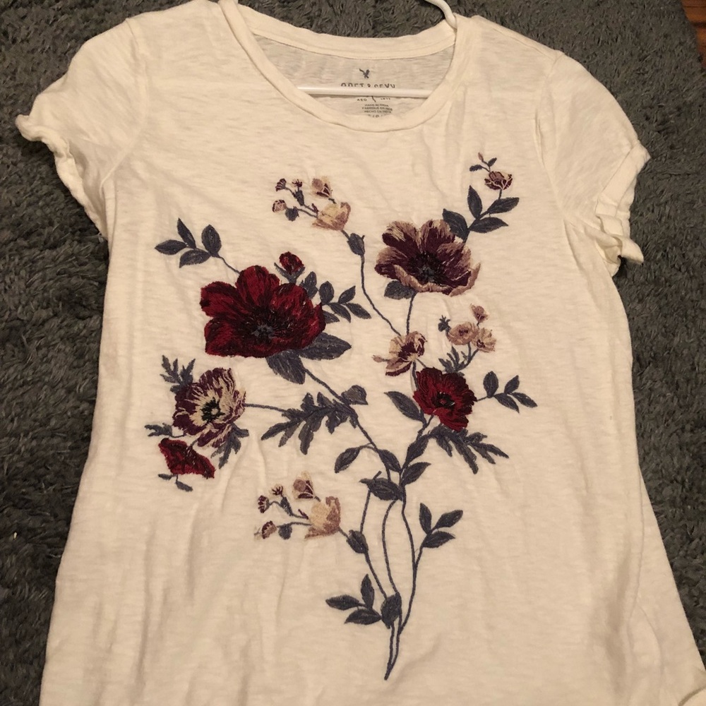 american eagle floral tank